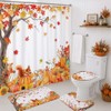 Mocsicka Juego de Cortinas de Ducha de otoño de 4