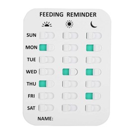 Pet Feeding Reminder, Magnetic Dog Feeding Reminder Sticker Daily Indication Chart Feed Your Puppy Dog Cat Daily Indication Chart for Pets (#1)