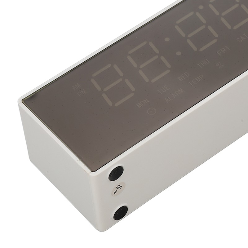 Digital Mirror Alarm Clock Multifunctional LED Mirror Electronic Clocks for