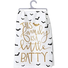 Primitives by Kathy This Family is A Little Batty Home Décor Kitchen Towel