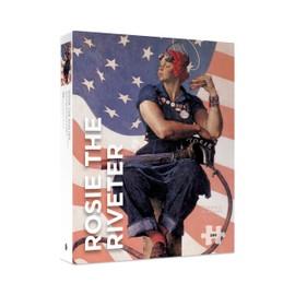 Pomegranate 500-Piece Jigsaw Puzzle for Adults, Norman Rockwell's Rosie The Riveter, Matte Finish, Snug Fit