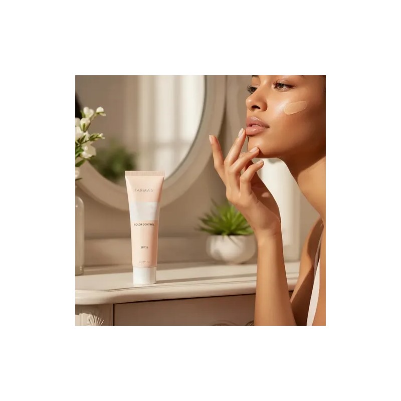 Cc Cream Ligera Semi-mate Todo Tipo De Piel Fps 25