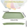 Rongxze Pack of 6 Plastic Trays, 24.87 x 17.8 cm
