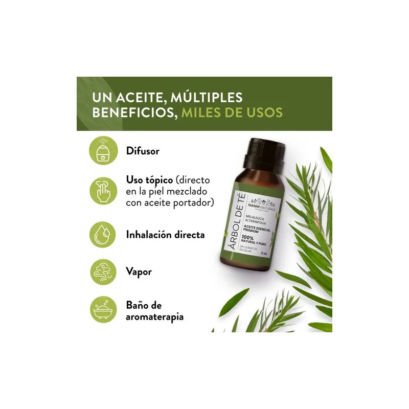 Aceite Esencial De Árbol De Té 15ml100% Puro Difusor-aroma