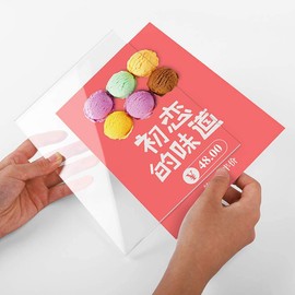 SVIAO Sign Holder Photo Frame Clear Acrylic Menu Stand POP Stand Double Sided Advertising Photo Card Holder 1 Pack (A6)