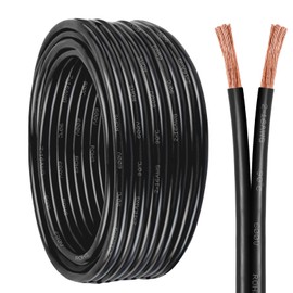 16 Gauge Wire 2 Conductors Copper Wire, 16 AWG Battery Cable Oxygen Free Copper Wire for Solar Panel, Automotive, Trailer, RV and Speaker (16 Gauge 100FT)
