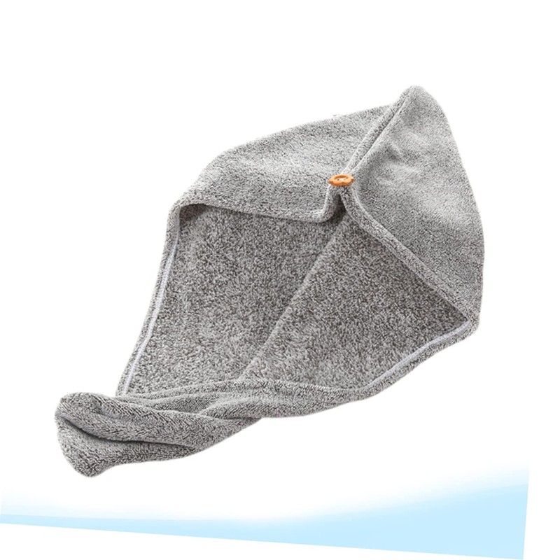 Baluue Quick Drying Towel Bamboo Charcoal Hair Drying Cap for