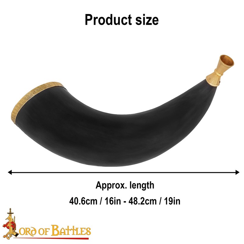 Lord of Battles Viking War Horn Medieval Blowing Horn with