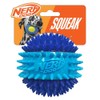 Nerf Dog 3.7in TPR 3-Part Spike Squeak Ball Dog Toy