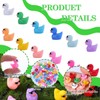 WEWAYSMILE 120pcs 12 Styles Mini Resin Figurines, Tiny Resin Ducks