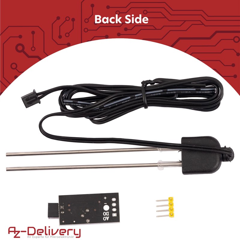 AZDelivery 3 x Soil Moisture Sensor, Moisture Detector and Plant