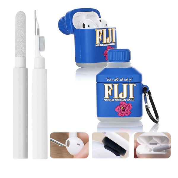 Suublg Case for AirPods 2nd/1st Generation Earbuds with Cleaning Pen,