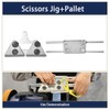 Sharpening Accessory Kit for 10-Inch Sharpening Systems，Long/Short Knife Jig、Scissor Jig、Axe