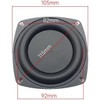 4-inch Bass Speaker Passive Radiator Film, Subwoofer Diaphragm Plate, 2-Pack,