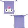 Skater ZANP1 Air Neck Pillow, Kuromi Sanrio with Dedicated Pouch
