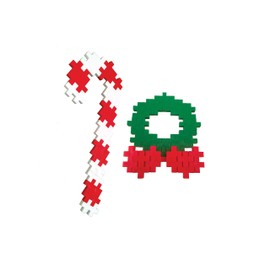 PLUS PLUS – Instructed Tube – 240 Piece Holiday Mix – Construction Building STEM | STEAM Toy, Interlocking Mini Puzzle Blocks for Kids