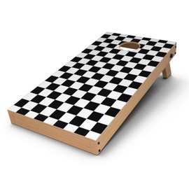 DesignSkinz - Decorative and Protective Scratch Resistant Skin Vinyl Wrap Kit for Cornhole Boards - Checkerboard