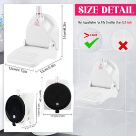 Foot Rest for Shower to Shave Legs, Foldable Shaving Step for Inside Shower, Suction Cup Shower Foot Rest