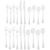 Ginkgo International Mariko 20-Piece Stainless Steel Flatware Place Setting, Service