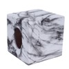 Tissue Box with Marble Printing Square Toilet Paper Holder for