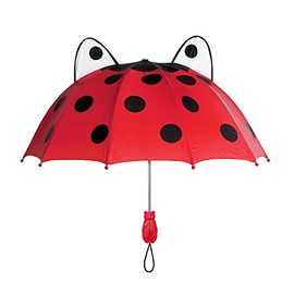 Kidorable Girls' Baby Ladybug Umbrella, Red, One Size