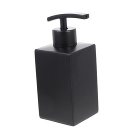 Gatuida Stainless Steel Wall Mounted Shampoo Pump Bottle Matte Black Manual Liquid Dispenser for Bathroom Lightweight Lotion Container for Home and Travel Easy to Use and Stylish