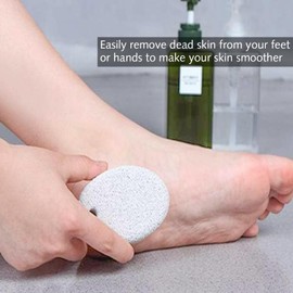 Natural Pumice Stone for Skin Polishing. Exfoliates Hard, Dry Skin. Perfect for Salon-Quality Pedicures at Home. Prevents Corns, calluses, and Cracked Heels. Smooths Elbows and Knees