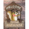 Rustic Welcome To The Nut House Funny Family Squirrel And