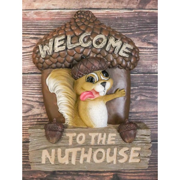 Rustic Welcome To The Nut House Funny Family Squirrel And