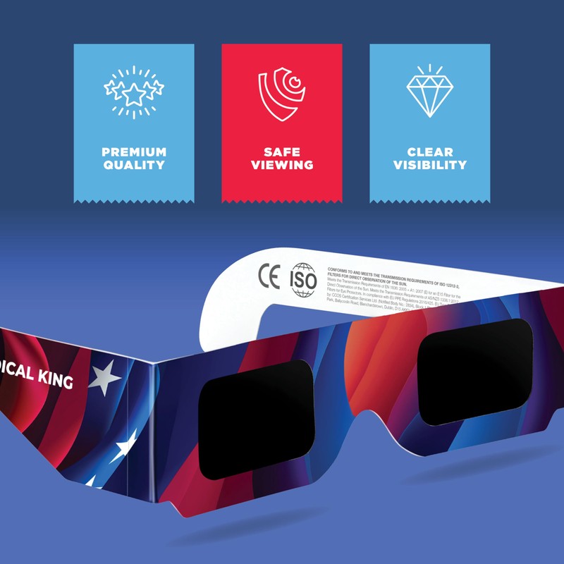 Medical king Solar Eclipse Glasses (2 pack) 2024 CE and