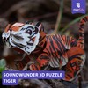 mierEdu - Soundwunder 3D Tiger Puzzle - Fascinating Puzzle with