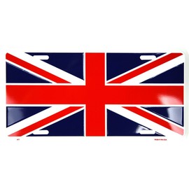Dixie Great Britain Flag License Plate (Union Jack)