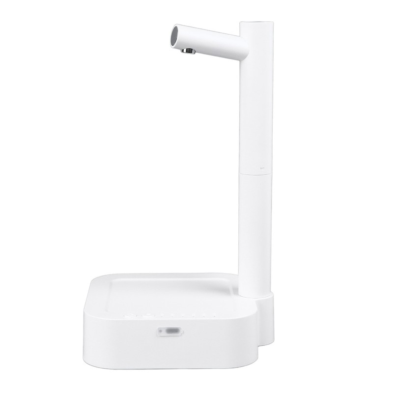 Desktop Water Bottle Dispenser White Extended Hose Low Noise Automatic