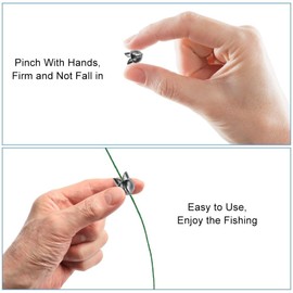 DONGKER Fishing Lead Set, 100 Pieces Fishing Clamp Lead, 5 Sizes, Removable Fishing Lead Shot Assortment for Fishing Bait, Pike, Float Fishing