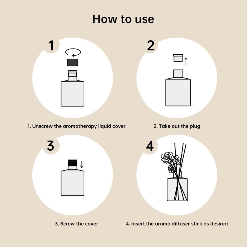 Oud & Bergamot Reed Diffuser Long-Lasting Fragrance Air Freshener Diffuser