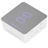 LED Mirror Clock Square Automatic Battery Powered Temperature Smart Clock
