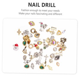 Healeved 50pcs Multi-Shape Rhinestones for Nail Shiny Nail Jewels for Creative Designs for and Projects