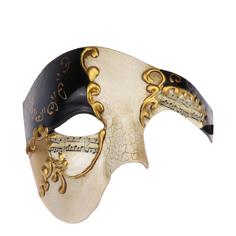 Vintage Design Half Face Men's Phantom Of The Opera Venetian