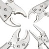 FASTPRO 4-piece Locking Pliers Set, 5", 7" and 10" Curved