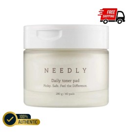 Needly Daily Toner Pad 60 Pads – Exfoliate, Soothe & Hydrate Sensitive Skin