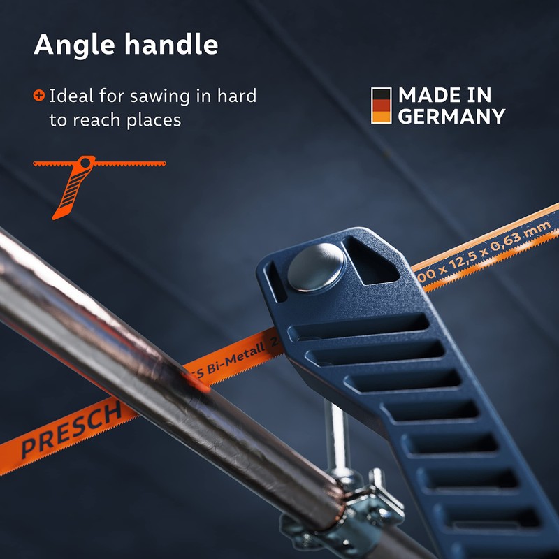 Presch Junior Hacksaw Flexible 300mm - 3in1 Hacksaw for Metal