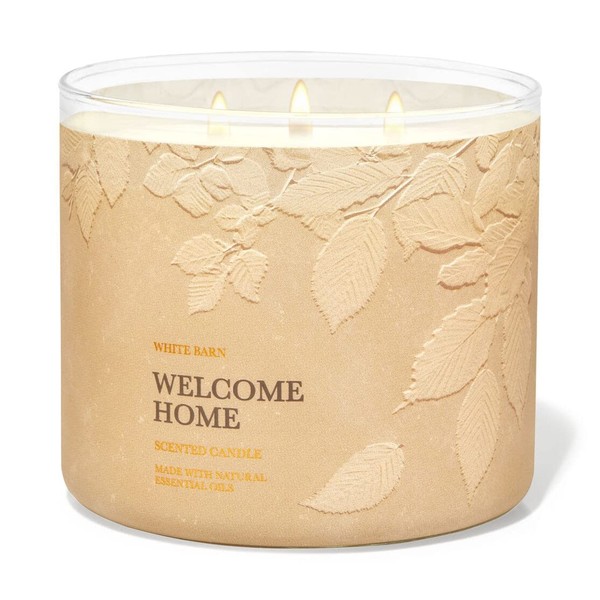 Welcome Home Candle 3-Wick W Natural Essential Oils