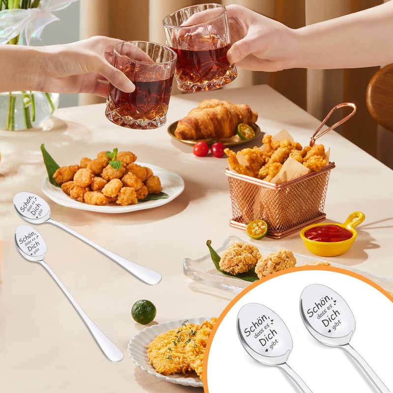 Set of 6 Coffee Spoons, Mum and Dad Gifts with