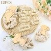 Bridesmaid Proposal Gifts, 12 PCS Bridesmaids Silk Hair Scrunchies &