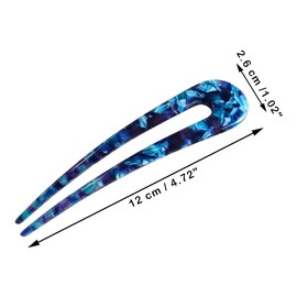 3 Pack U-Shaped French Hair Pins Hair Sticks for Long Hair Classic Hair Pins for Buns Vintage Hairstyle Chignon for Women Girls