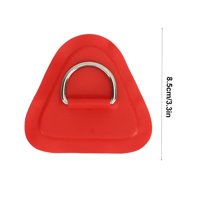 SPYMINNPOO Pack of 4 D Ring Patches, Stainless Steel D