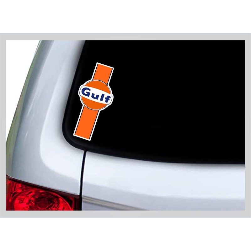 Gulf Stripe Decal Vinyl Bumper Sticker