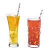 ALINK 100 Christmas Paper Straws, 8 Styles Red Green White