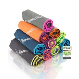 NirvanaShape Microfibre Towel – Travel Towel, Bath Towel for Holidaymakers – Compact, Quick-Drying Microfibre Towels as Beach Towel, Sports Towel – for Travel, Camping, Sports – 80 x 40 cm