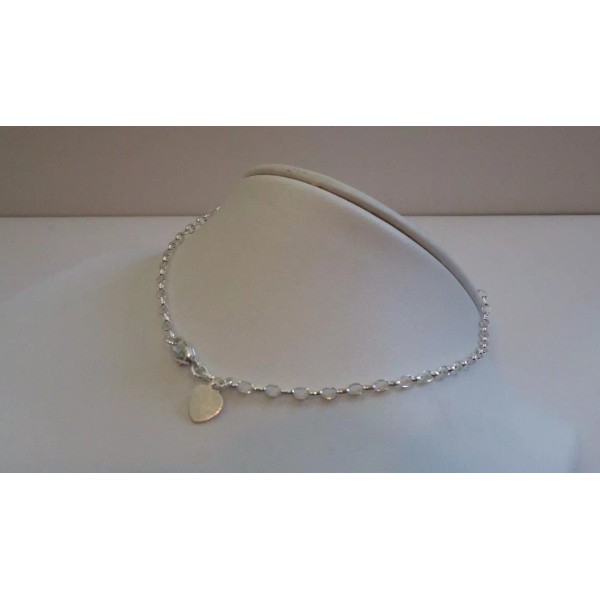 Unbranded FINE LADIES ANKLET 925 STERLING SILVER W/ HEART CHARM/